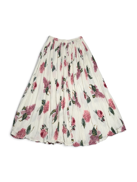 Styleworks Dresses & Skirts - Vintage Styleworks Floral Print Pleated Rayon Midi Skirt Size Medium